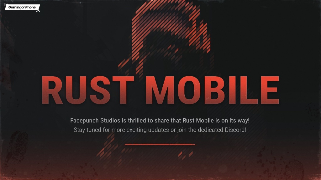 Rust Mobile is currently in development Cover