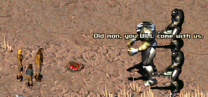 Frank Horrigan attacking farmers in Fallout 2