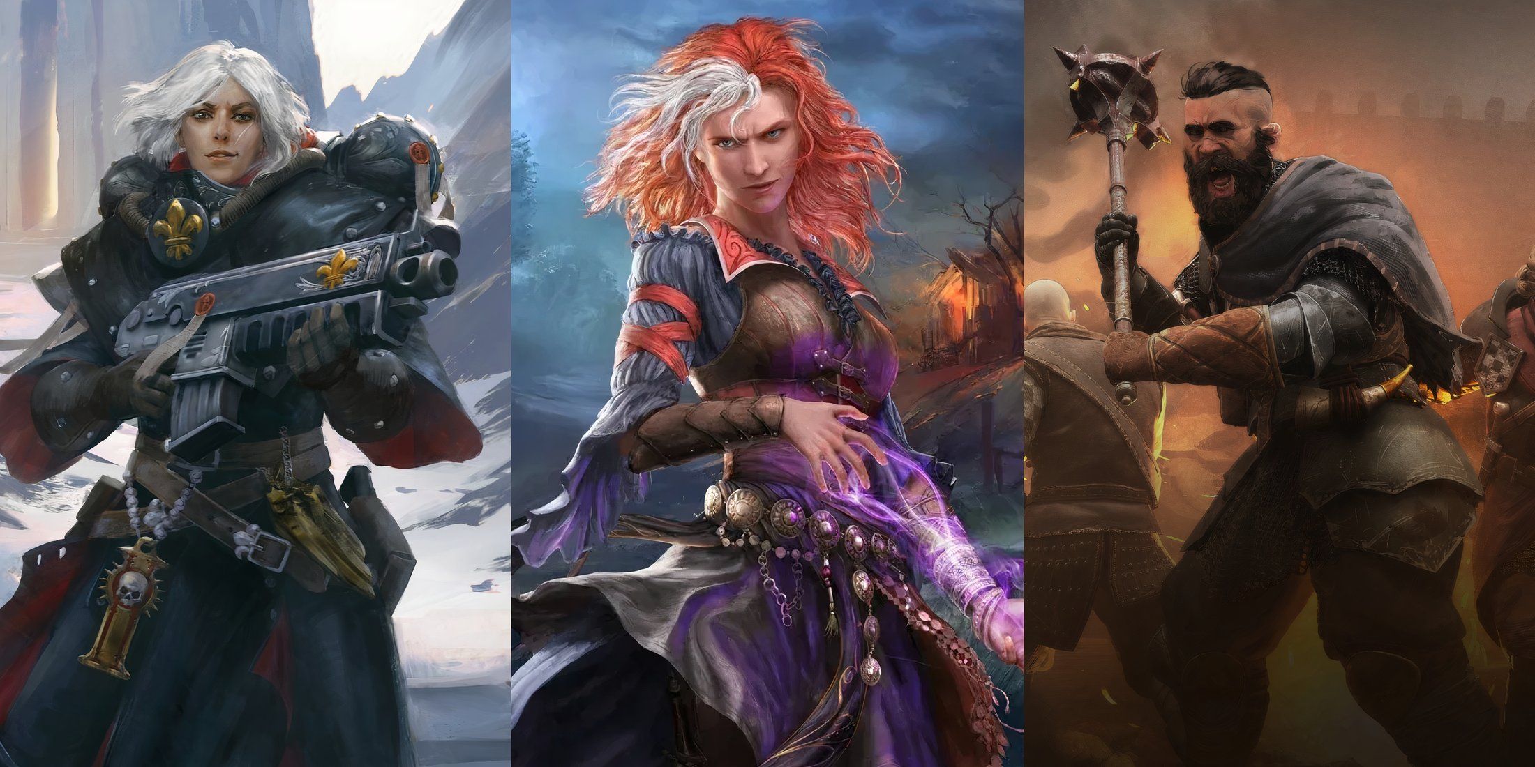 Sister Argenta, Lohse, and a Wartales mercenary