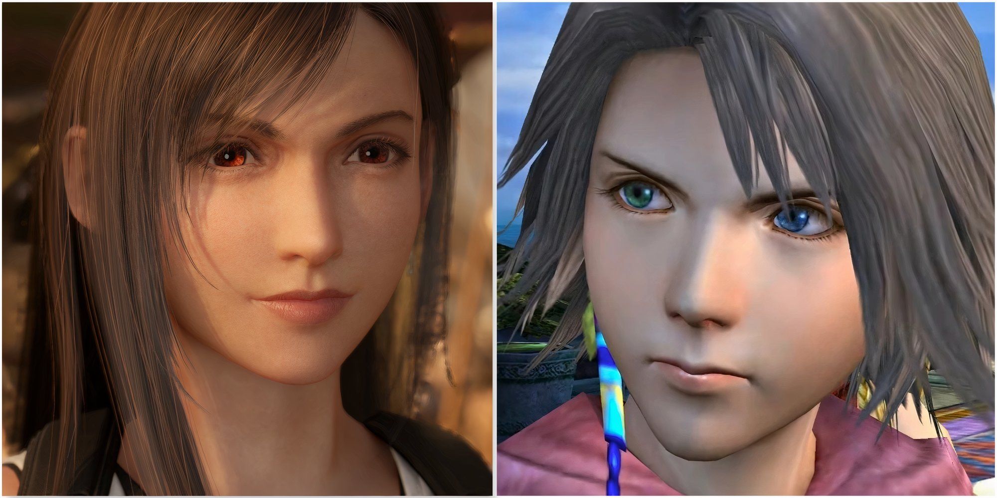 Tifa in Final Fantasy 7 Rebirth and Yuna in Final Fantasy 10-2