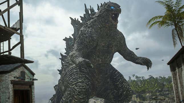 An image of Godzilla as seen in Call of Duty.