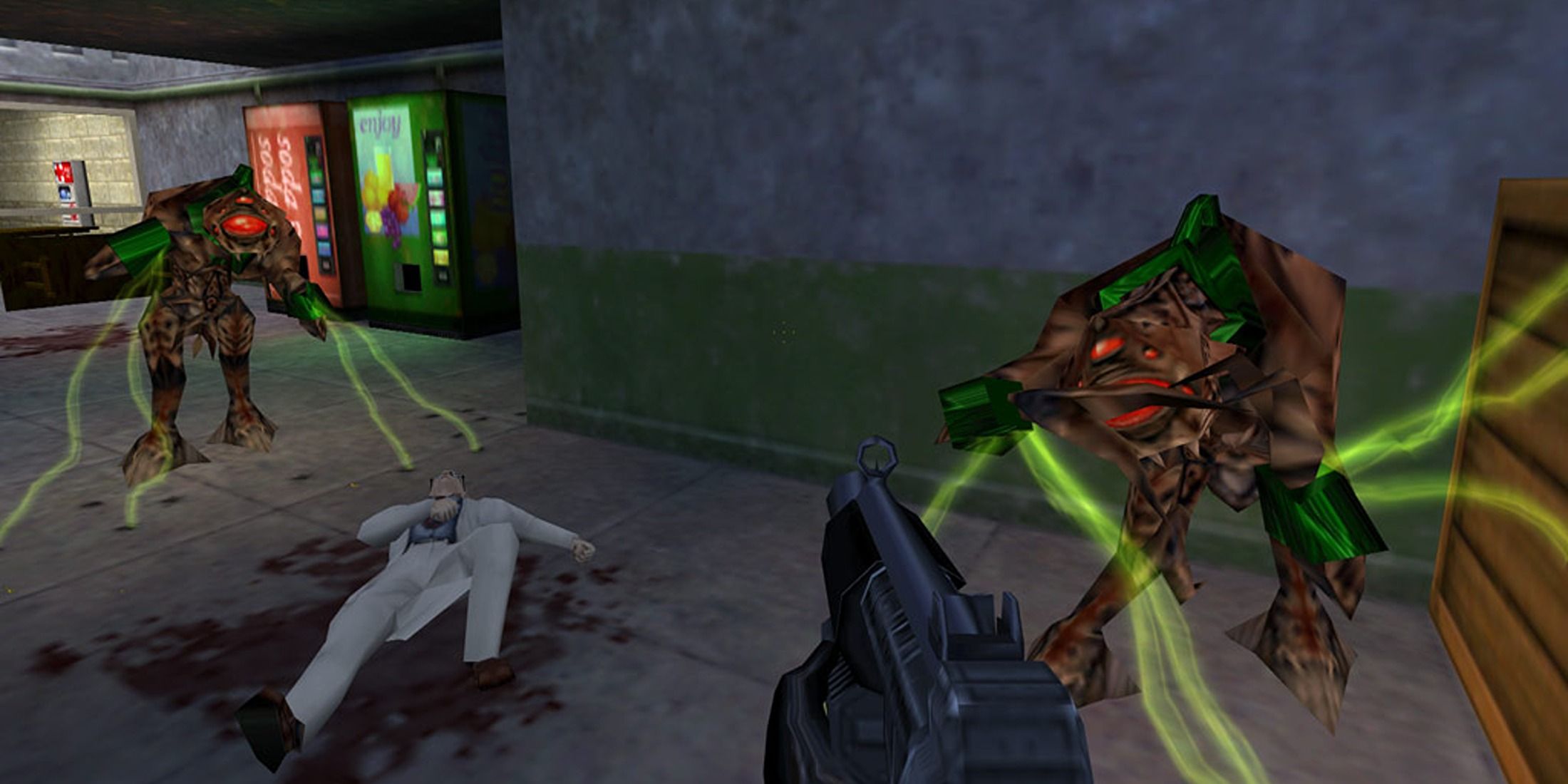 half life 1 gun and enemies