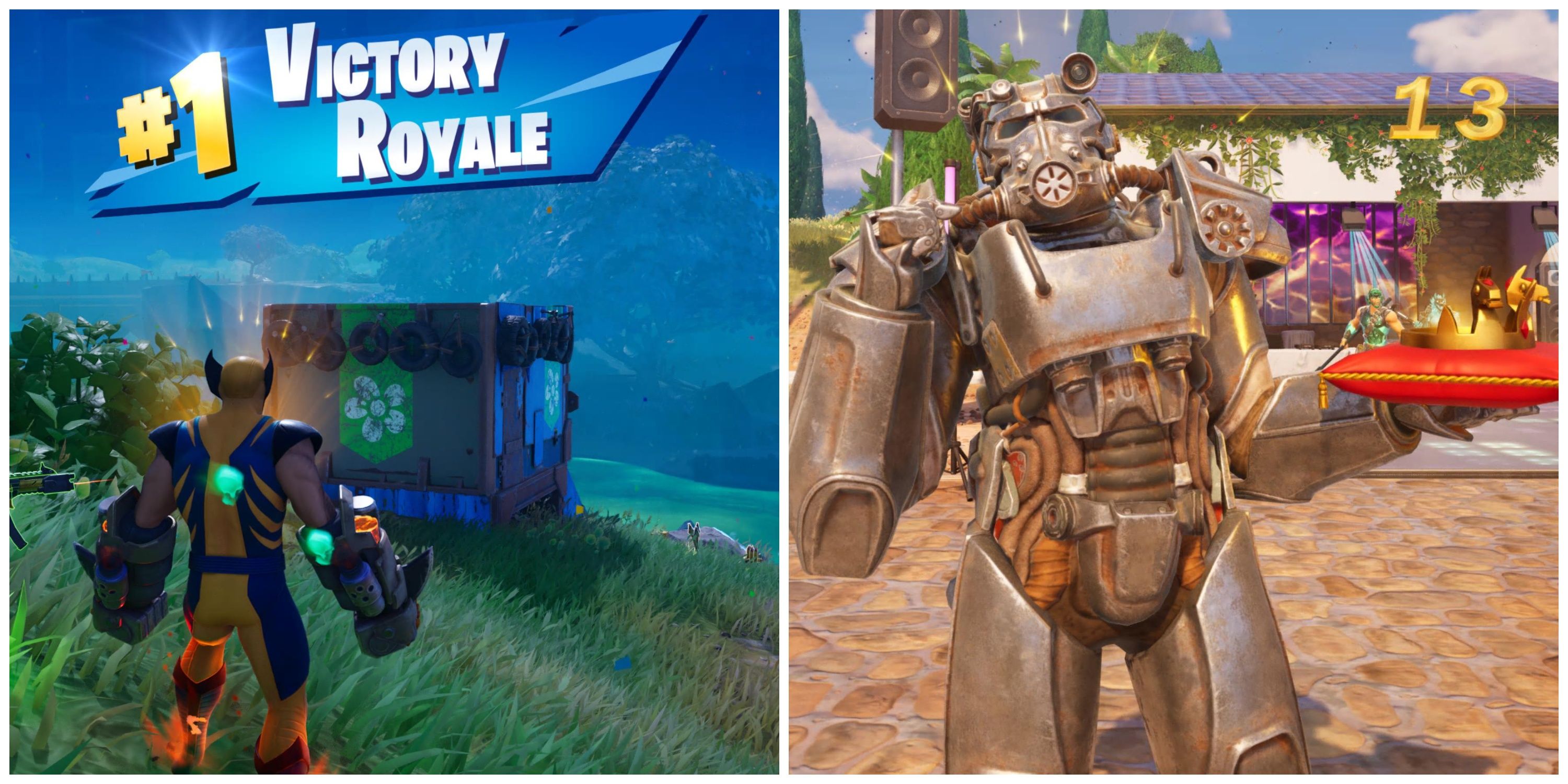 wolverine victory royale, t-60 power armor victory crown