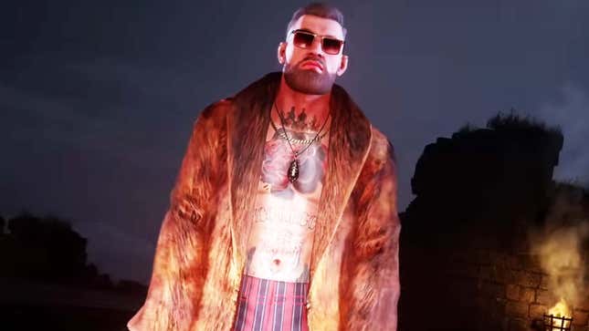 An image shows Conor as seen in Hitman 3. 