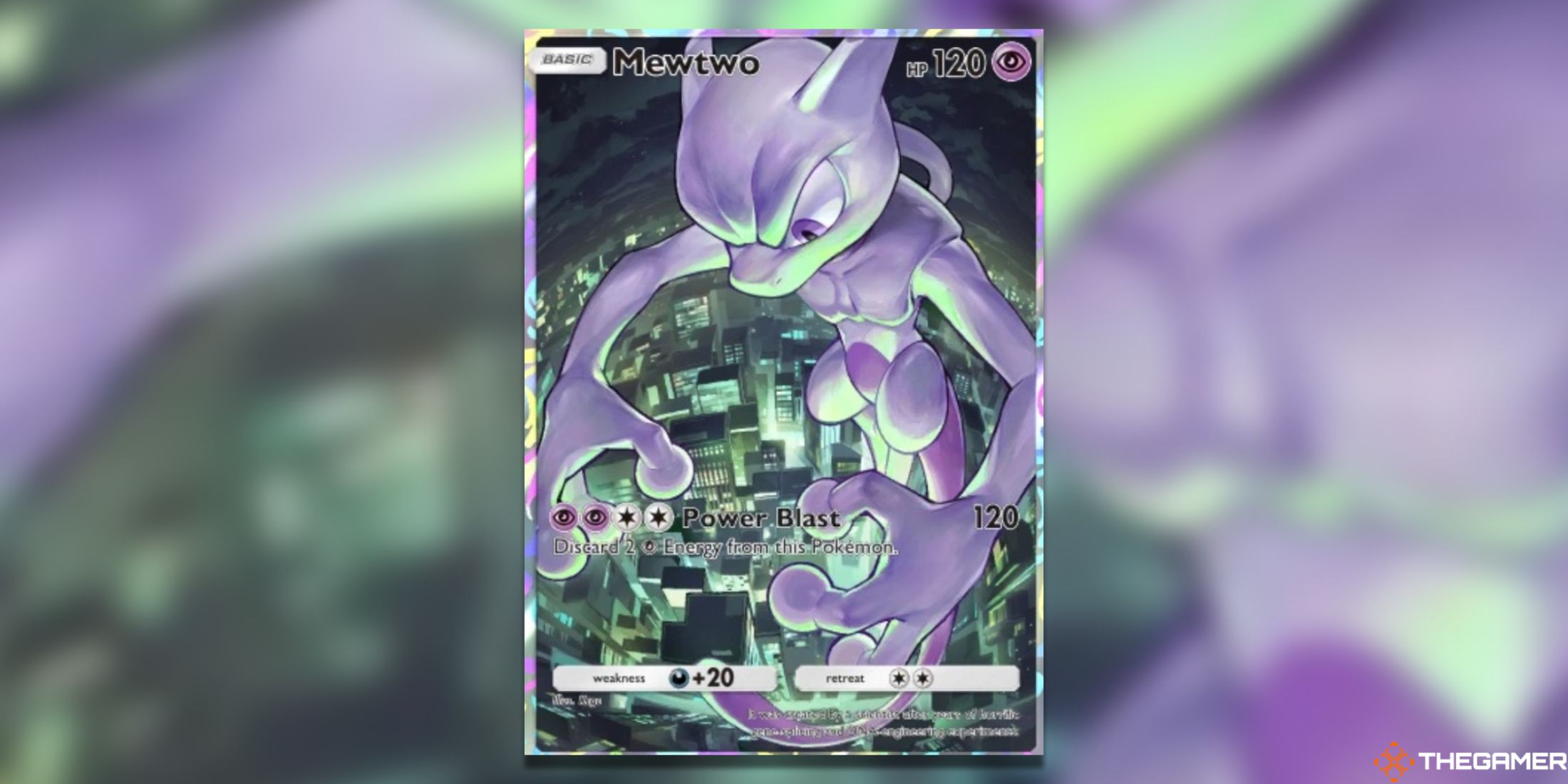 The Mewtwo City FA in Pokemon Pocket.