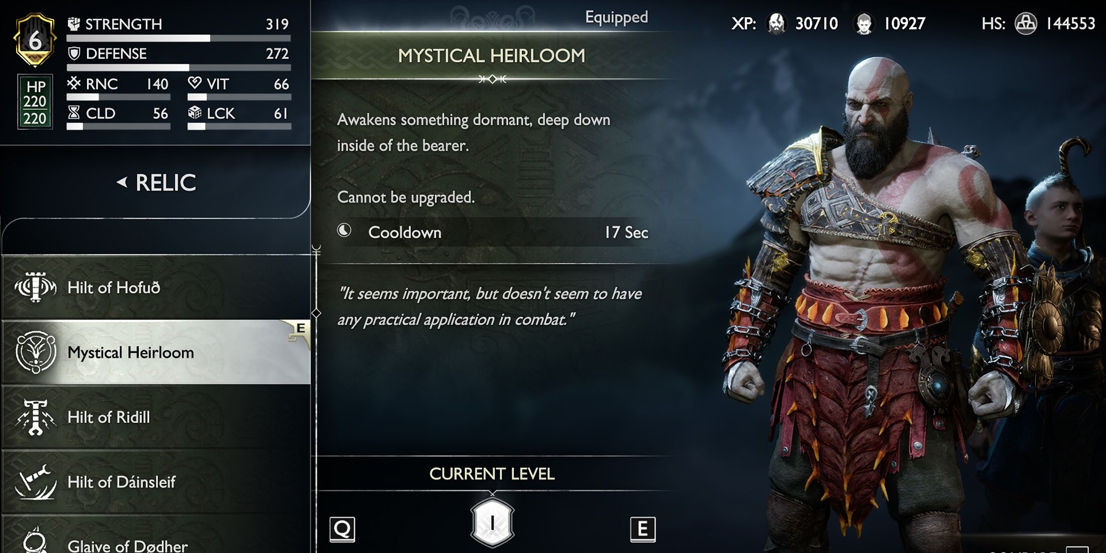 god of war ragnarok mystical heirloom relic