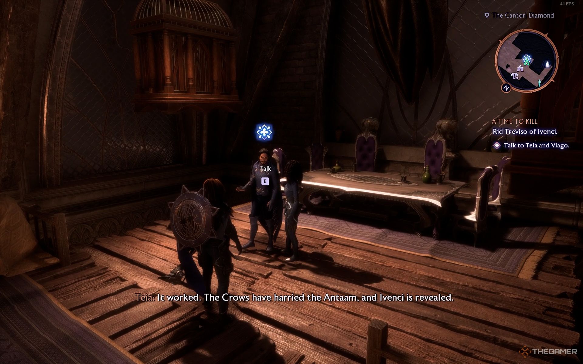 Meeting Viago an Teia for A Time To Kill side quest in Dragon Age The Veilguard.