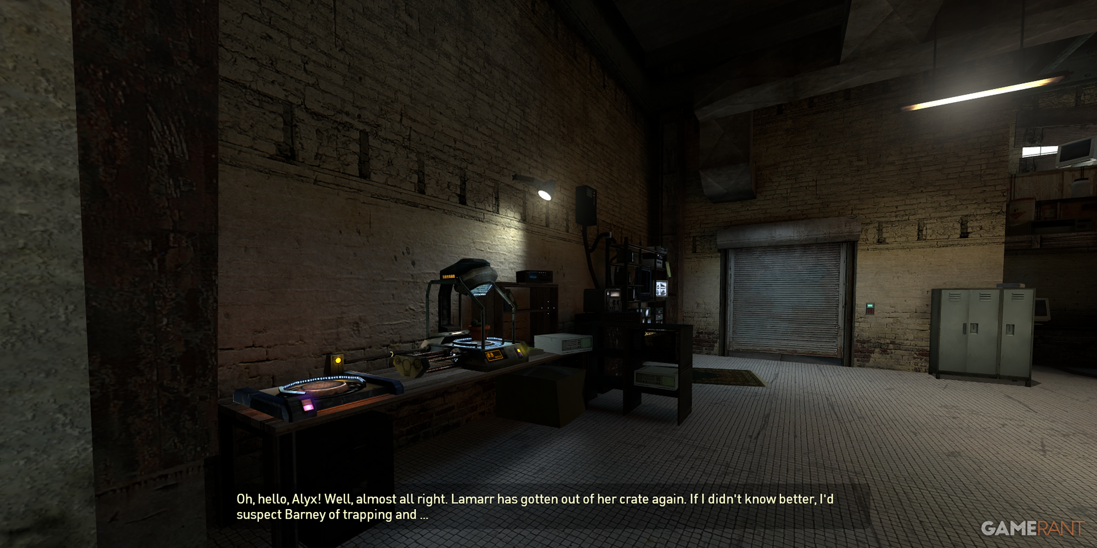 Mini-teleporter in Dr. Kliener's Lab in Half-Life 2