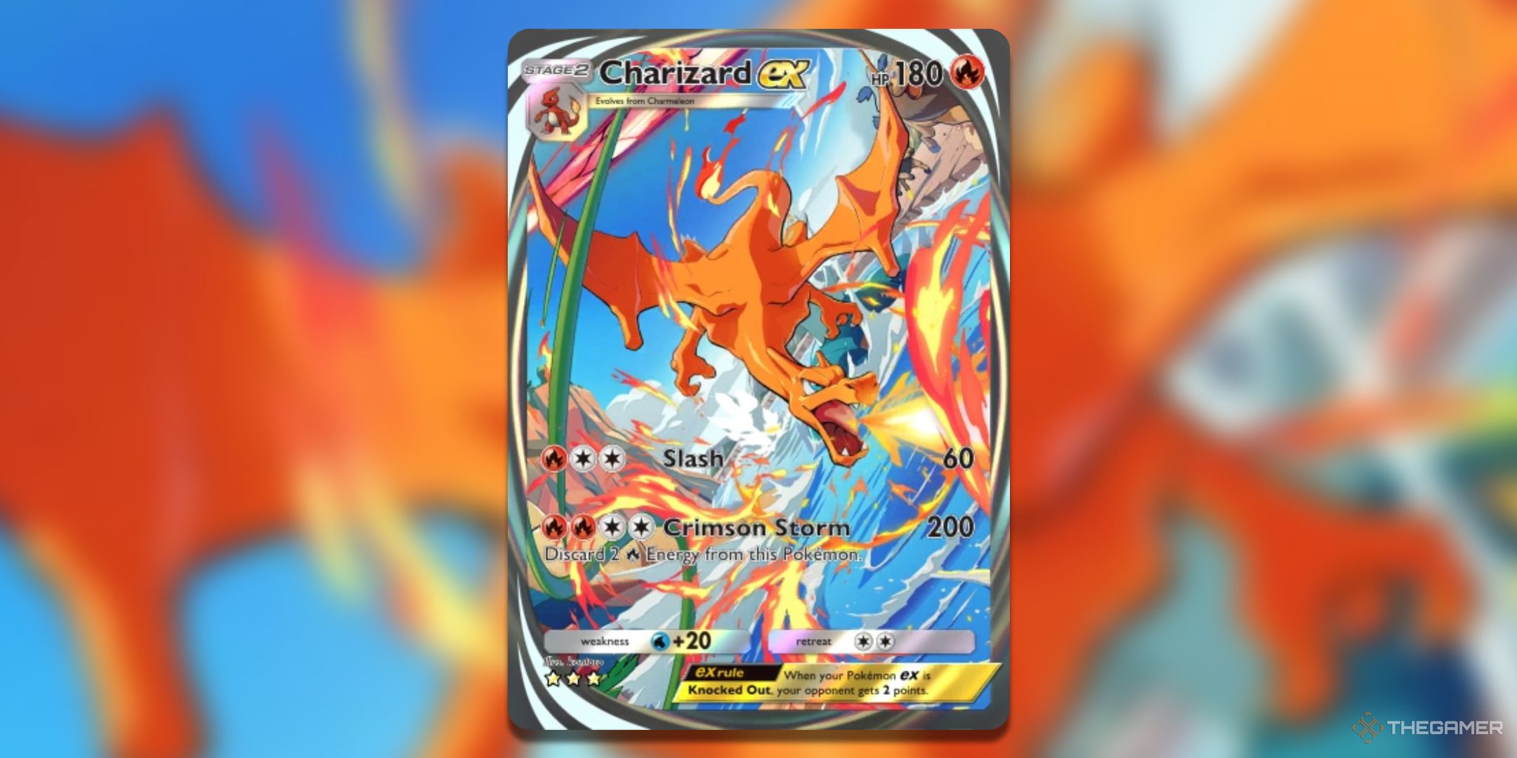 Immersive art Charizard ex Pokemon TCG Pocket Card Art.