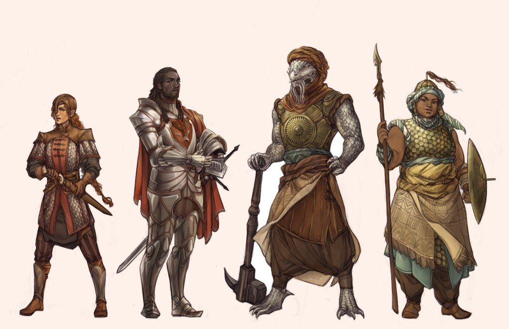 Four Guards Of Different Wildemount Regions Page Photo.