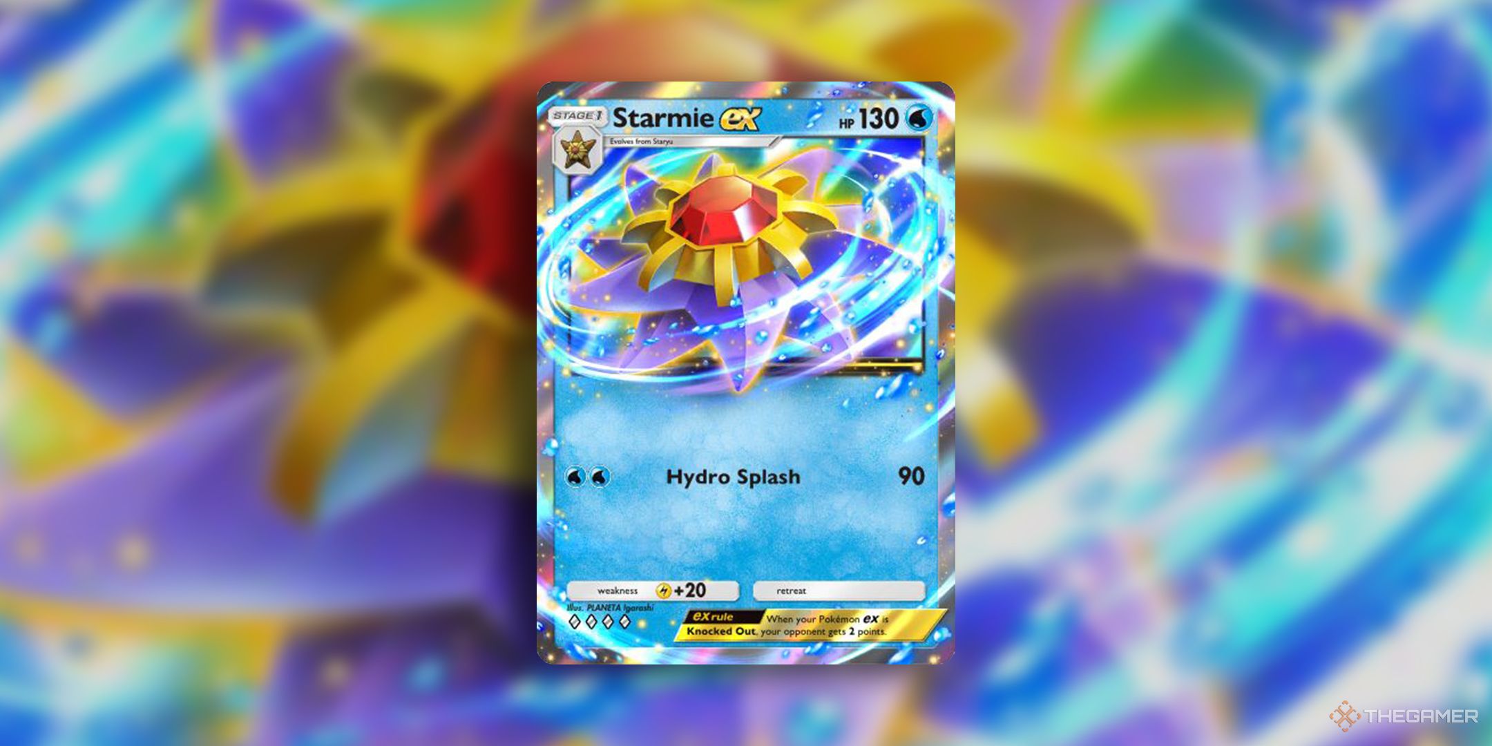 Starmie ex in Genetic Apex.