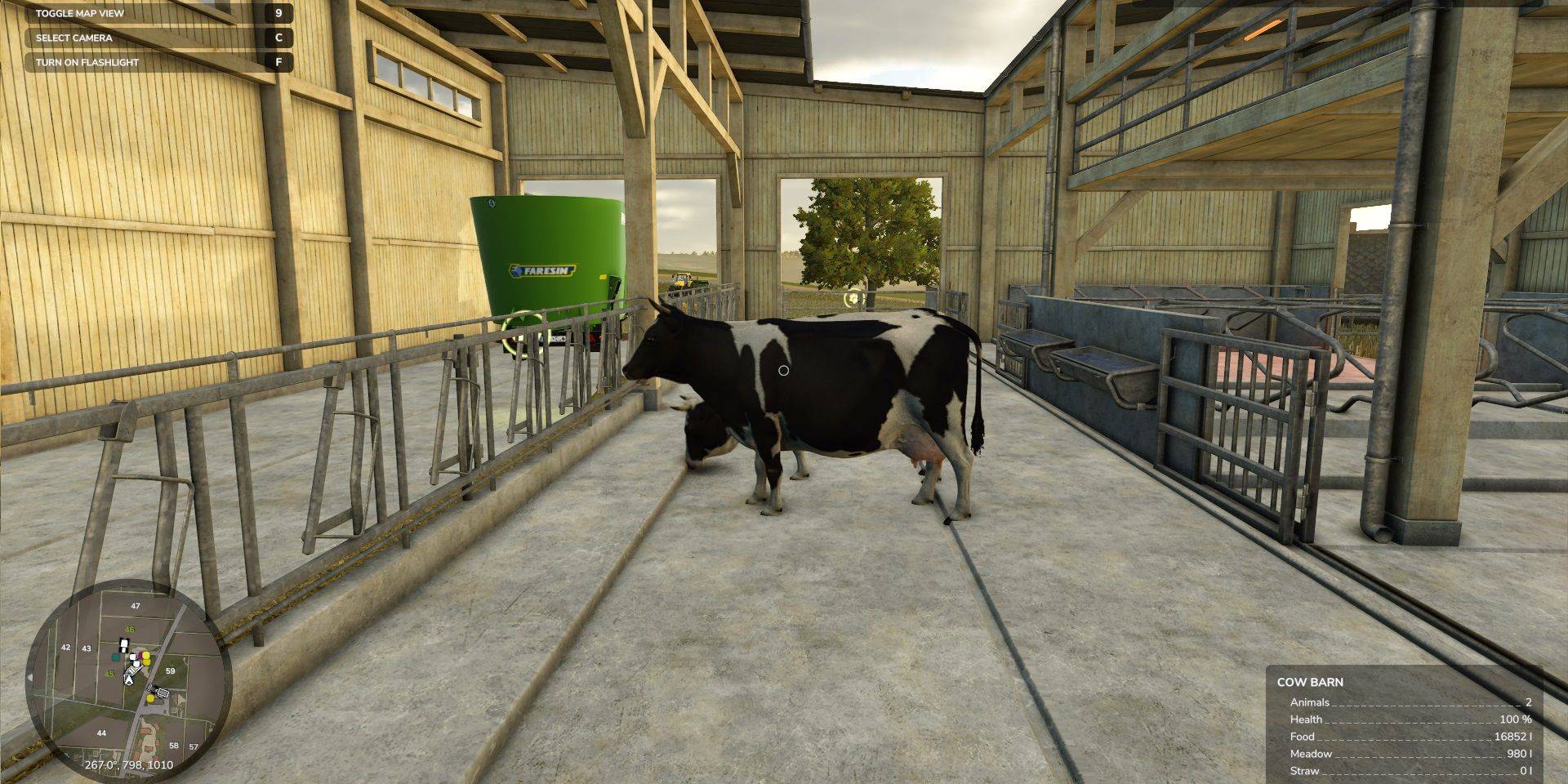 Feeding Cows Farming Simulator 25