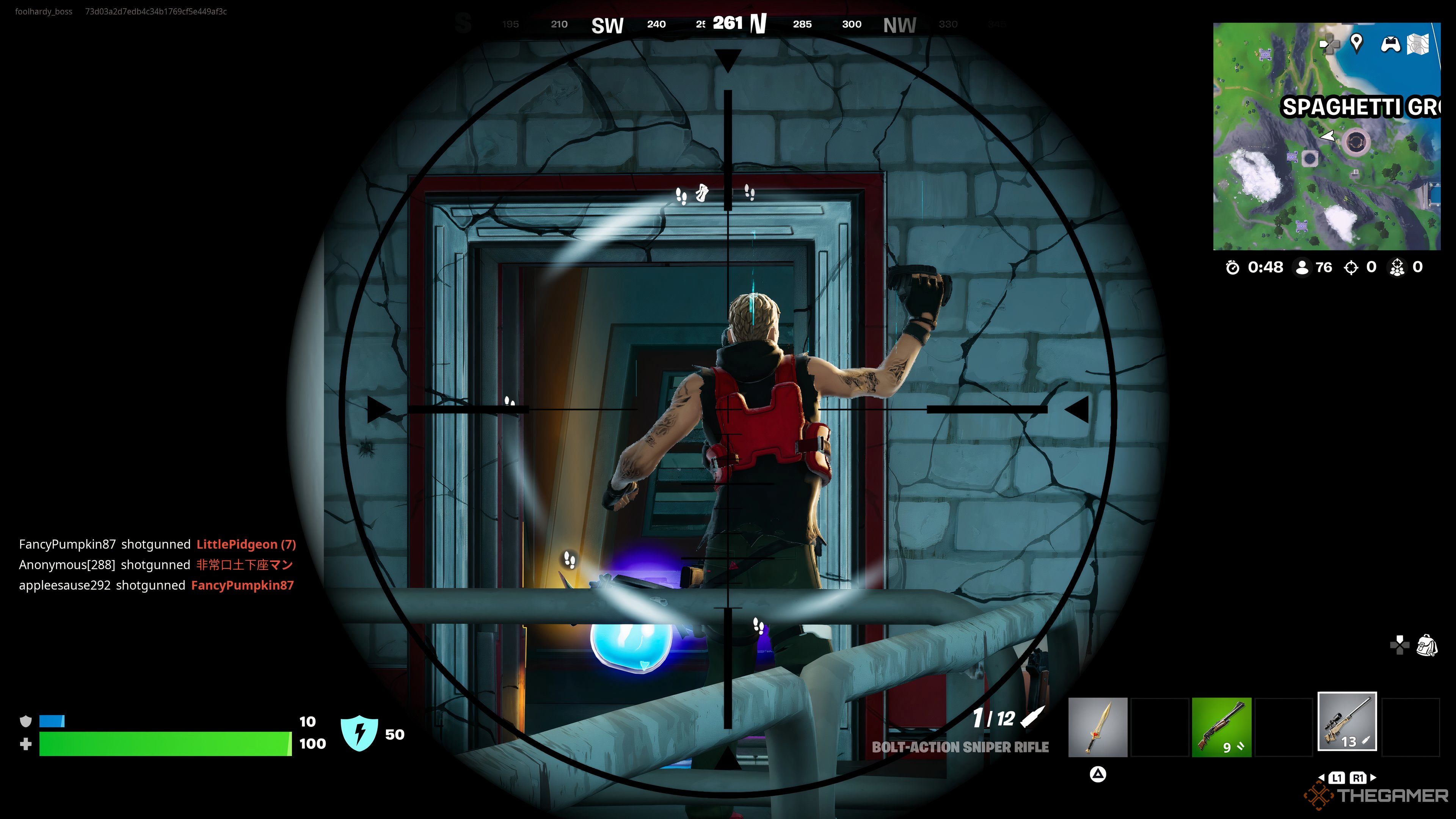 A screenshot of Eminem in Fortnite Chapter 2 Remix. 