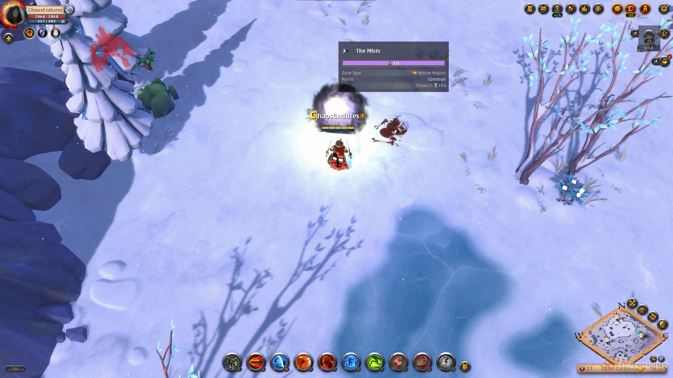 A portal leading to a the Common Mists in Albion Online.