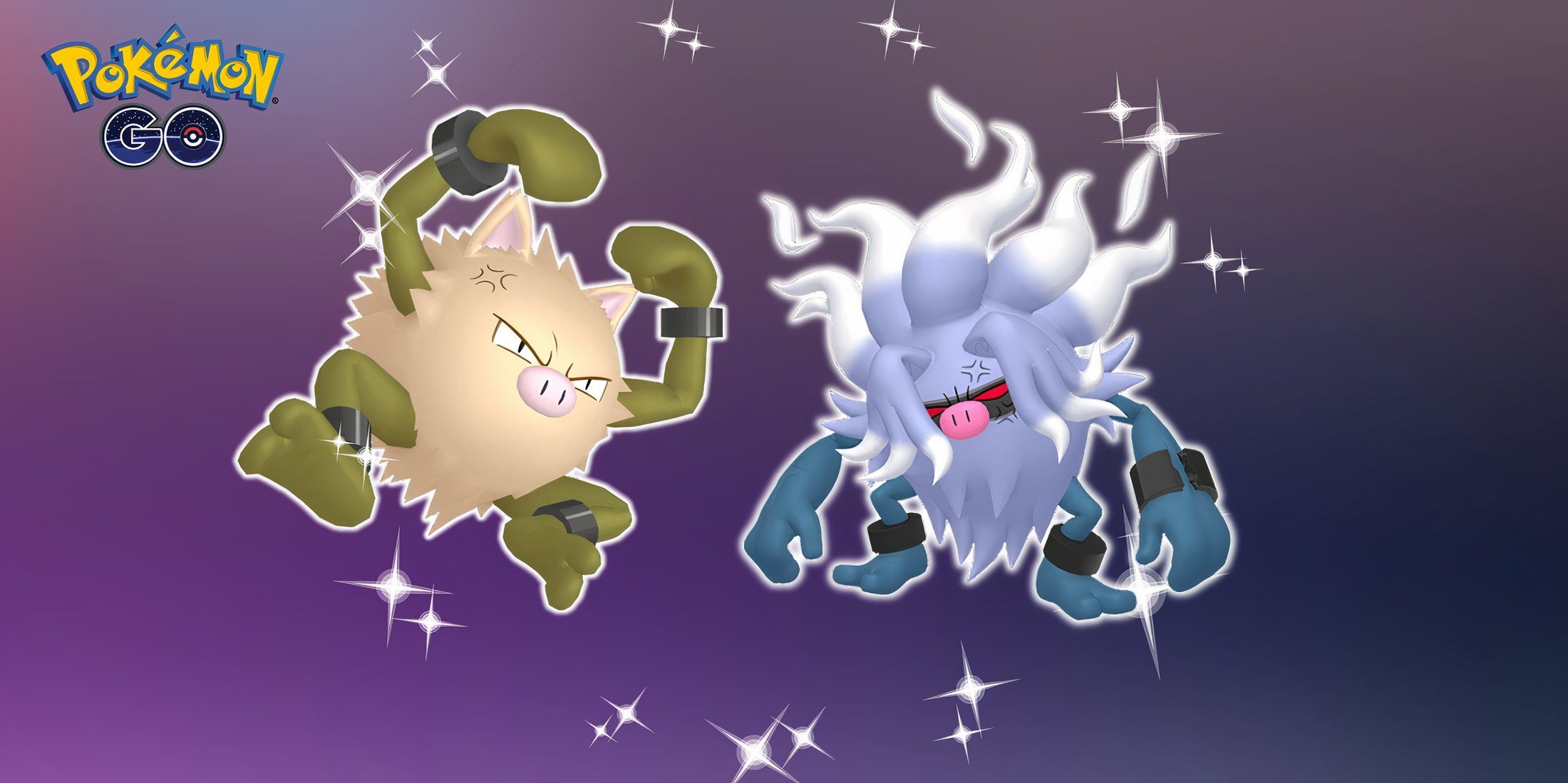 Pokemon GO Shiny Primeape and Shiny Annihilape