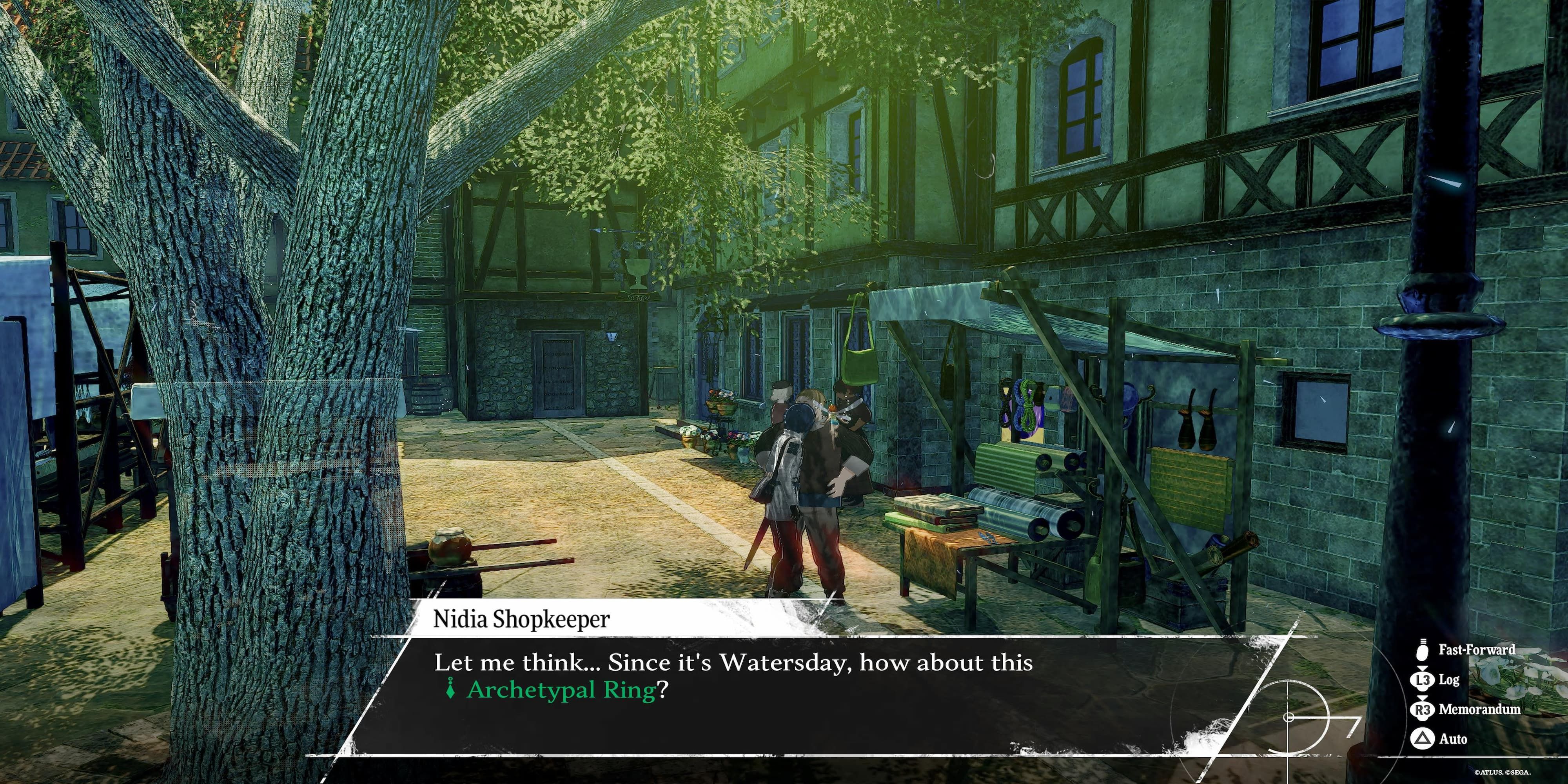 The Player Talking To The Nidia Shopkeeper About The Archetypal Ring