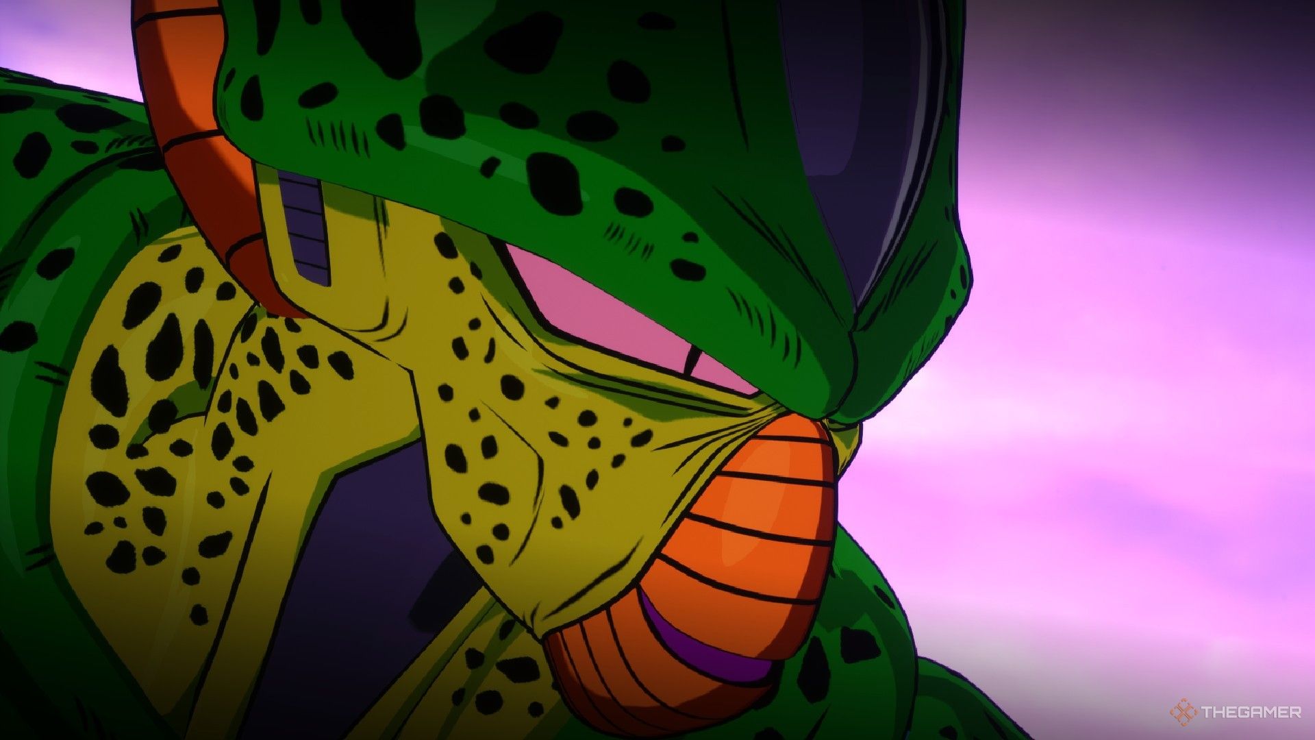 Dragon Ball Sparking Zero image showing Cell on his 1st form.