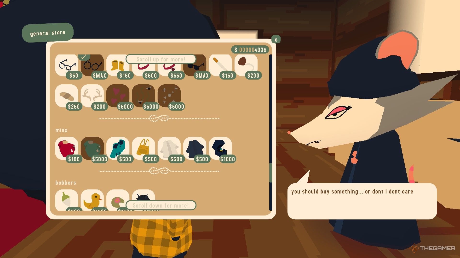 Player buys a Hand Labeler from the general store in Webfishing.