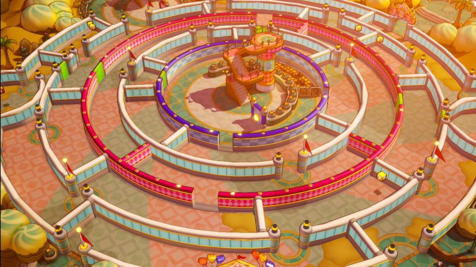 A maze from Merrygo Island in Mario & Luigi: Brothership.