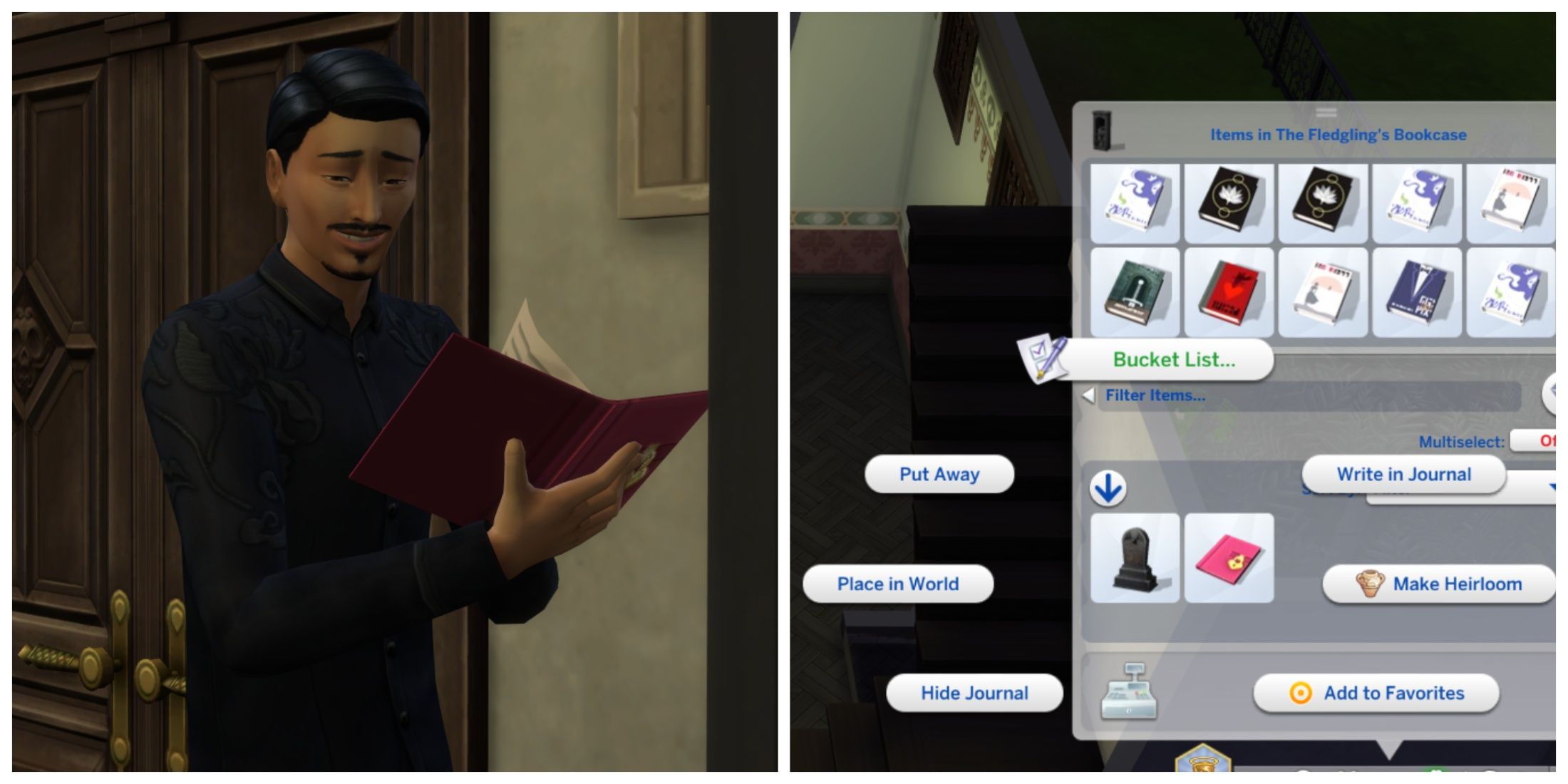 the sims 4 start bucket list