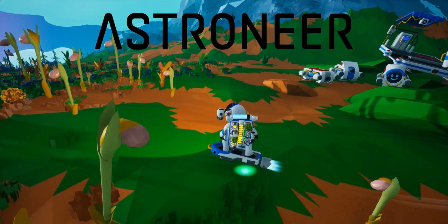 astroneer hoverboard and logo