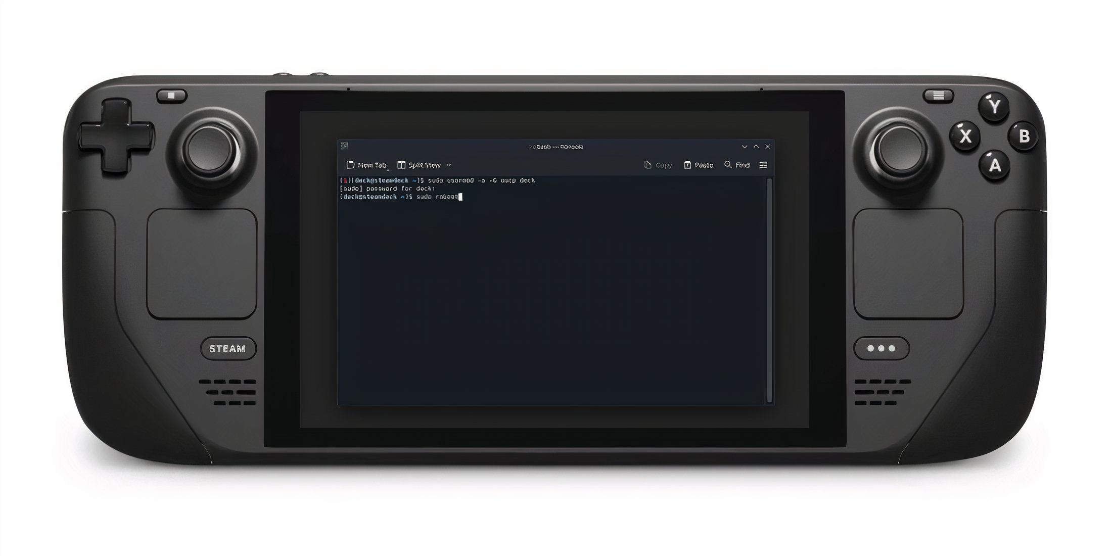 Konsole Terminal Preview on Steam Deck