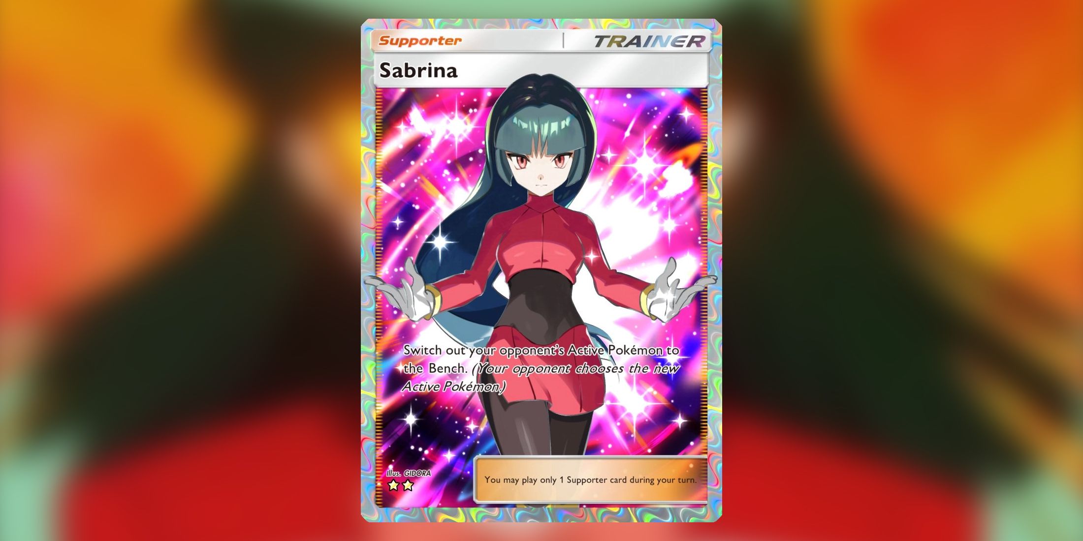 Sabrina Pokemon TCG Pocket Rare Supporter Card