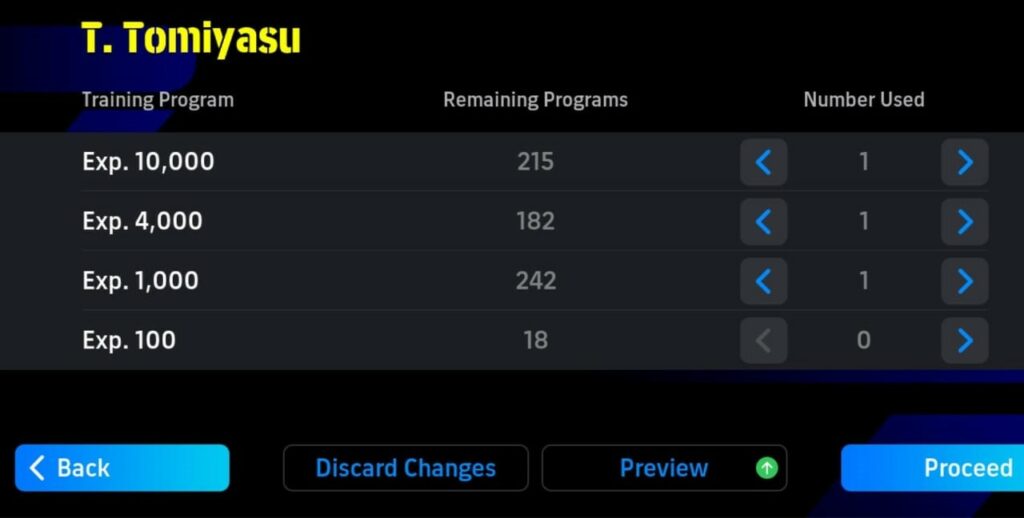 eFootball 2025 progression points allocation