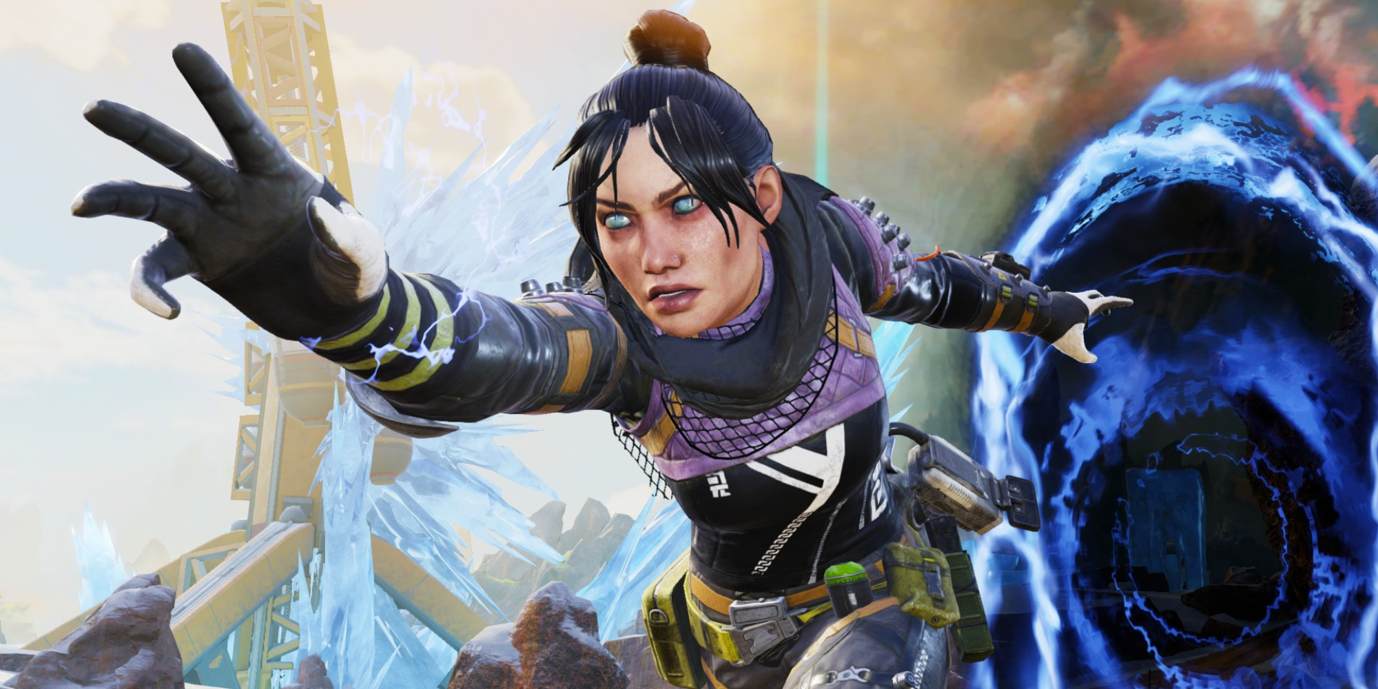 Wraith using her ultimate power in Apex Legends