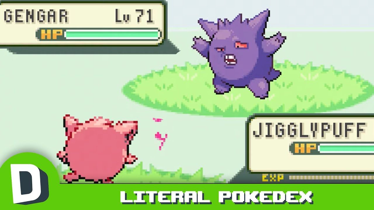 If Pokedex Entries Were Mega Literal