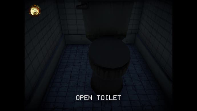 A closed toilet seat in Fullbright Presents: Toilet Spiders