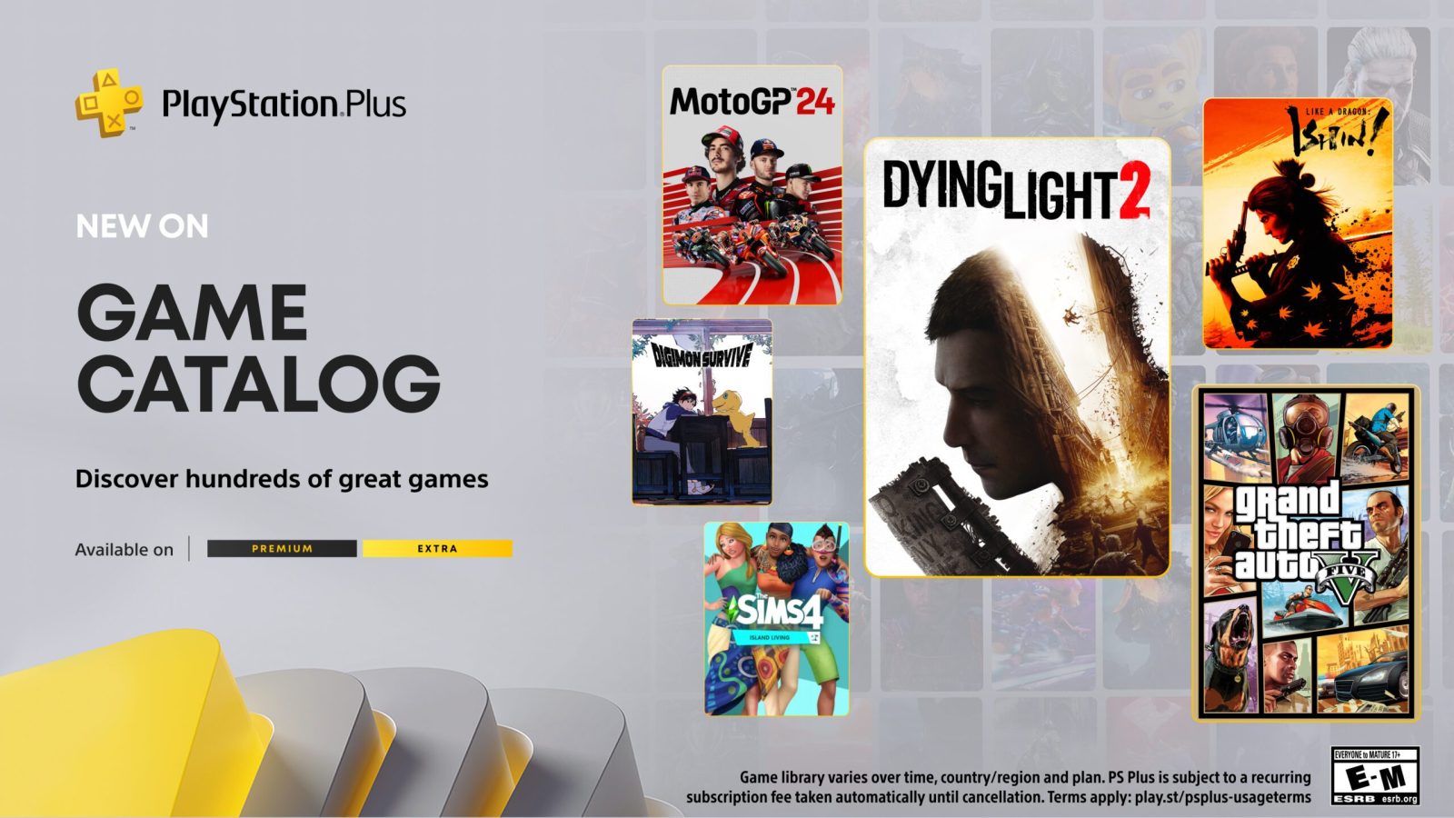 PlayStation Plus Game Catalog for November: Grand Theft Auto V, Dying Light 2: Stay Human, Like a Dragon: Ishin, and more