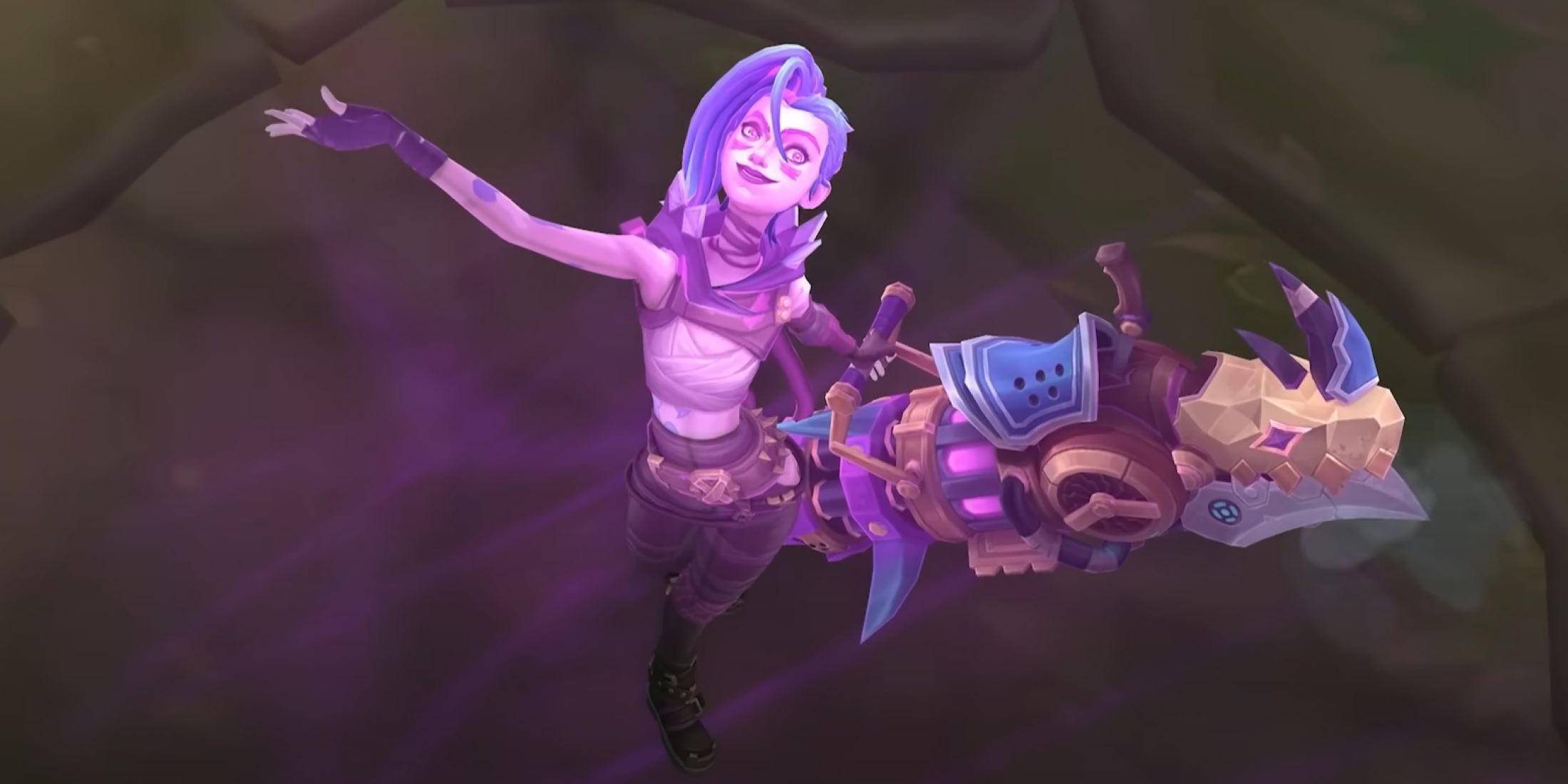 league of legends arcane jinx holding gun