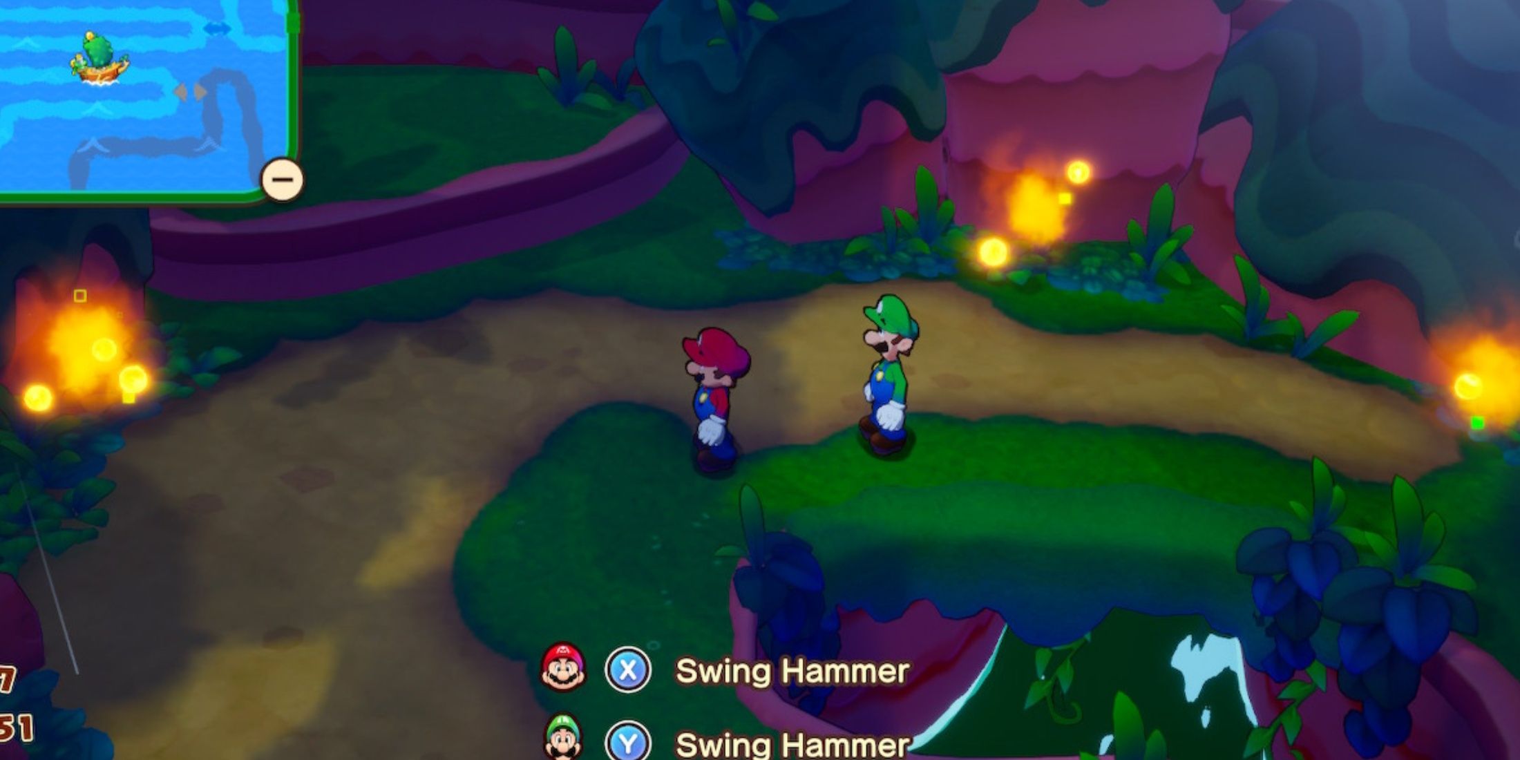 Mario and Luigi Brothership Raynforst Island Sprite Bulb 4