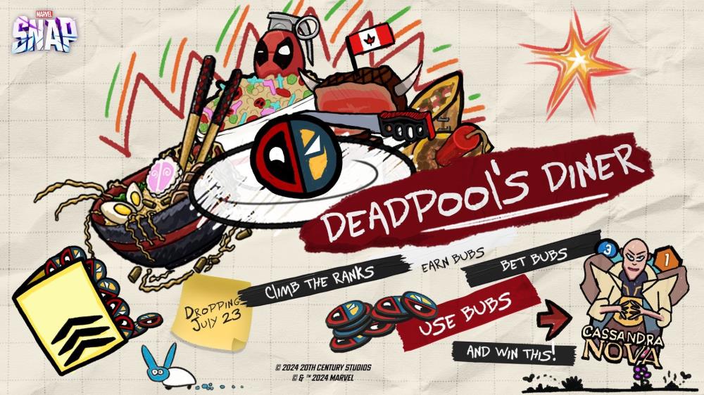 Marvel Snap Patch Notes Include the Return of Deadpool's Diner