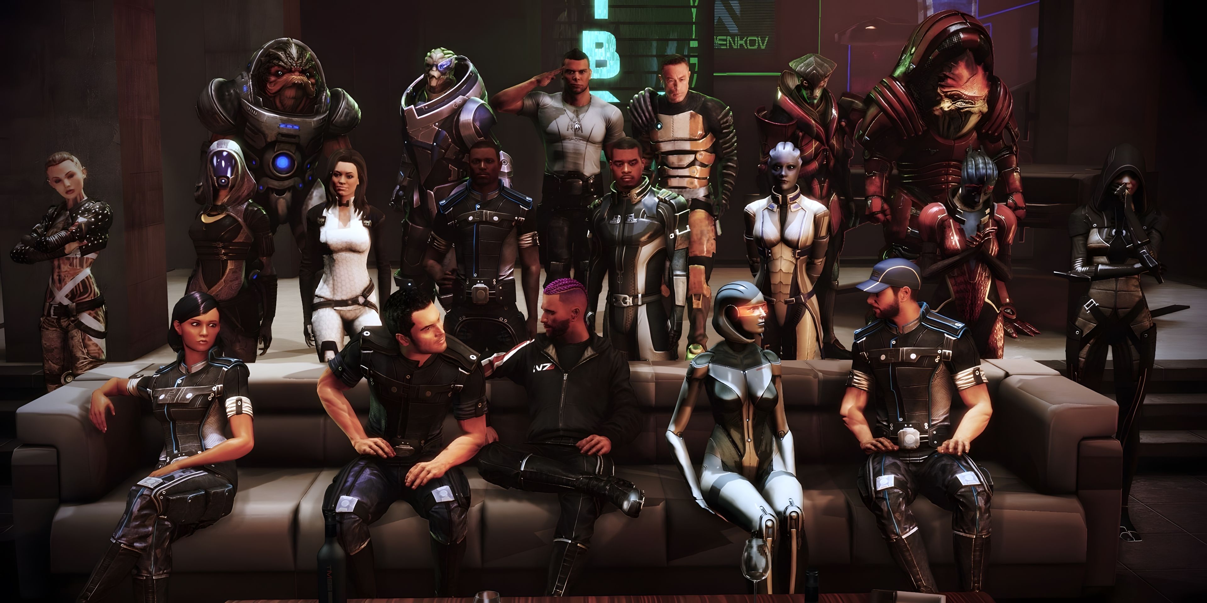 commander shepard crew mass effect trilogy