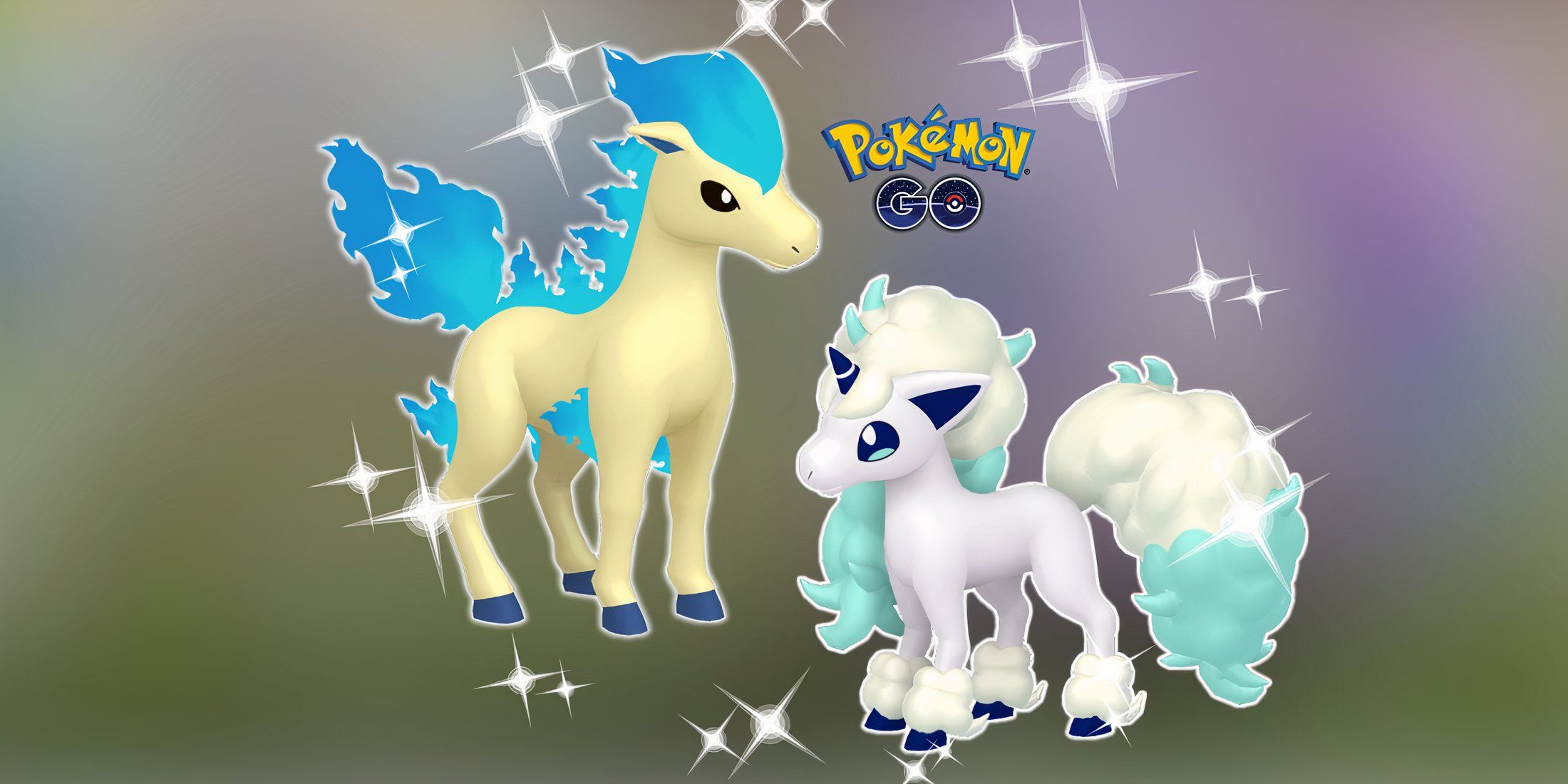 Pokemon GO Shiny Ponyta and Shiny Galarian Ponyta