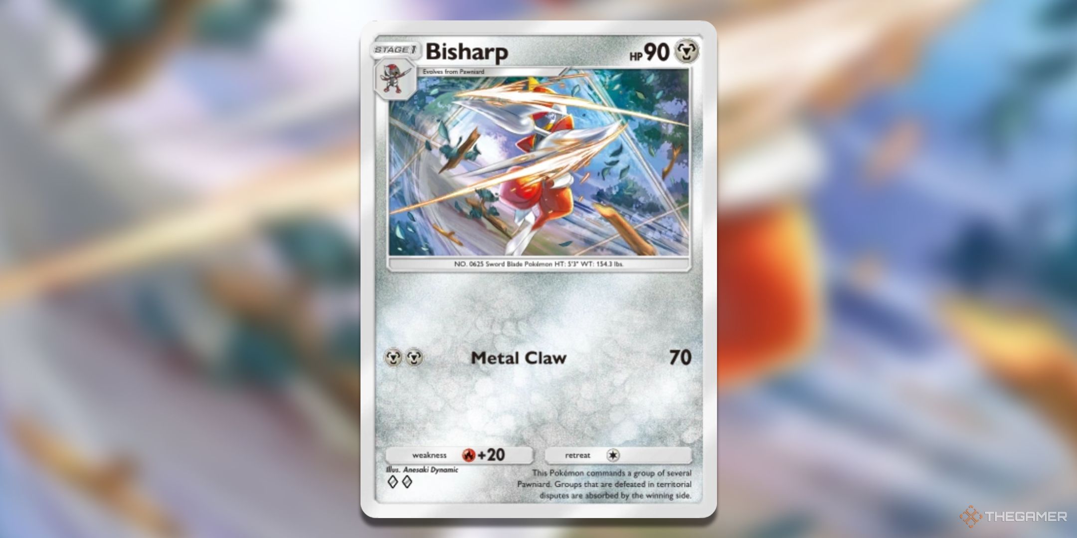 Bisharp's t Card Art. Pokemon TCG Pocket.