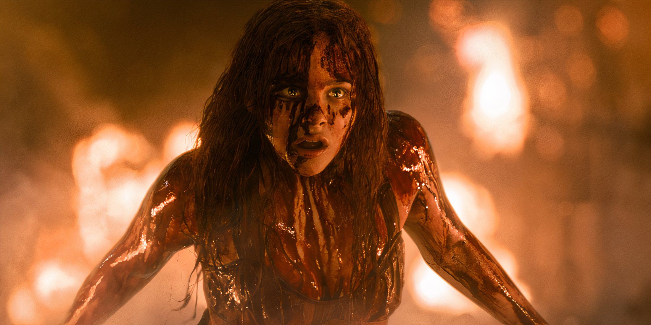 Carrie White covered in blood