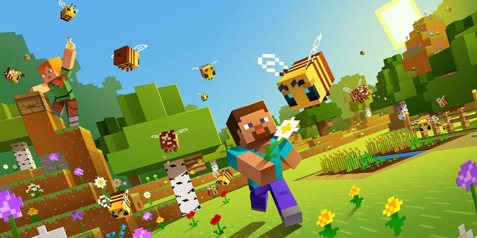 Minecraft Fan Shows Off Incredible Painting of the Game’s Bees