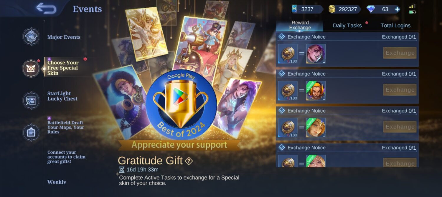 Mobile Legends Gratitude Event