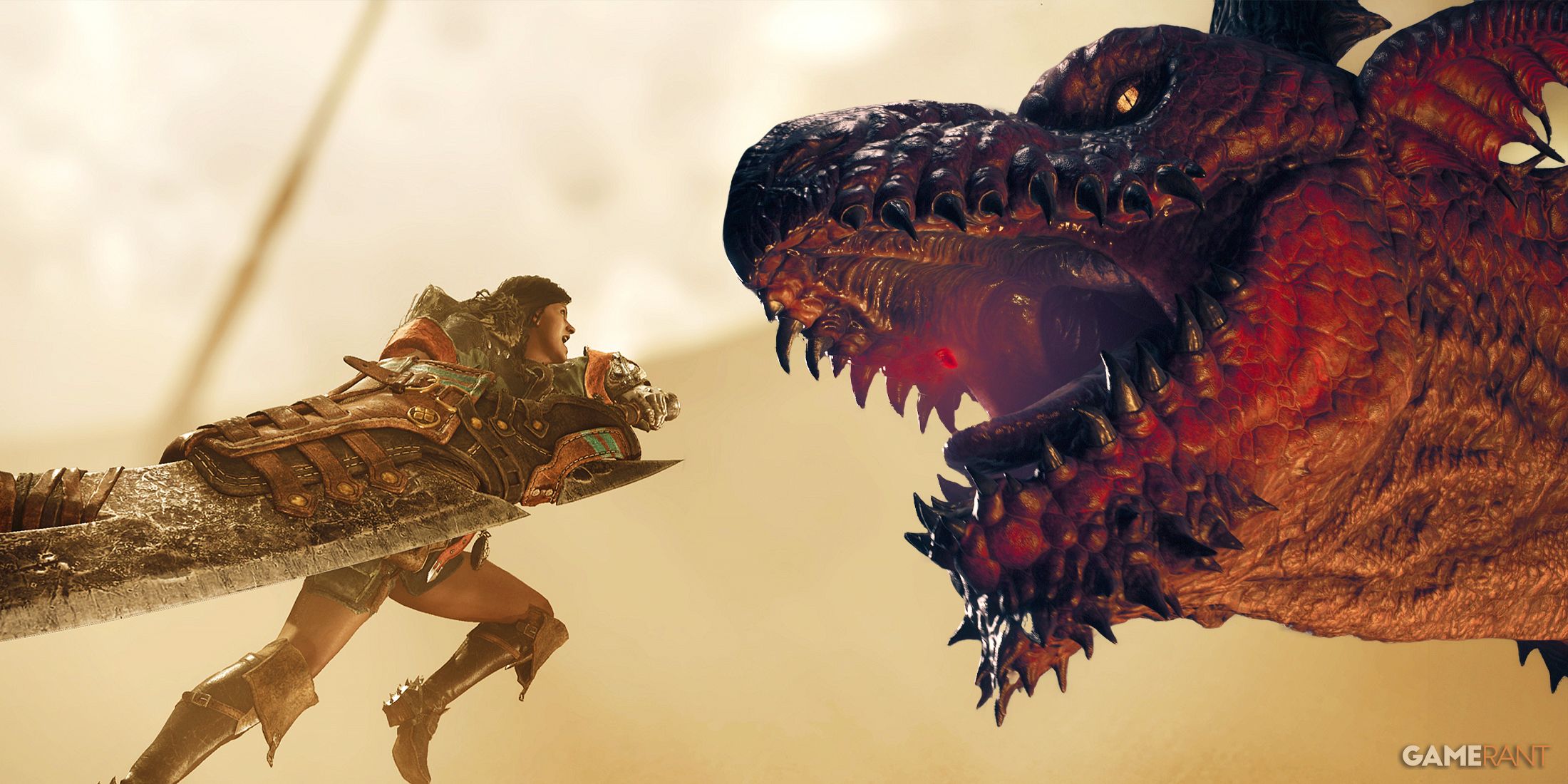 Monster Hunter Wilds protagonist and Dragon's Dogma 2 dragon