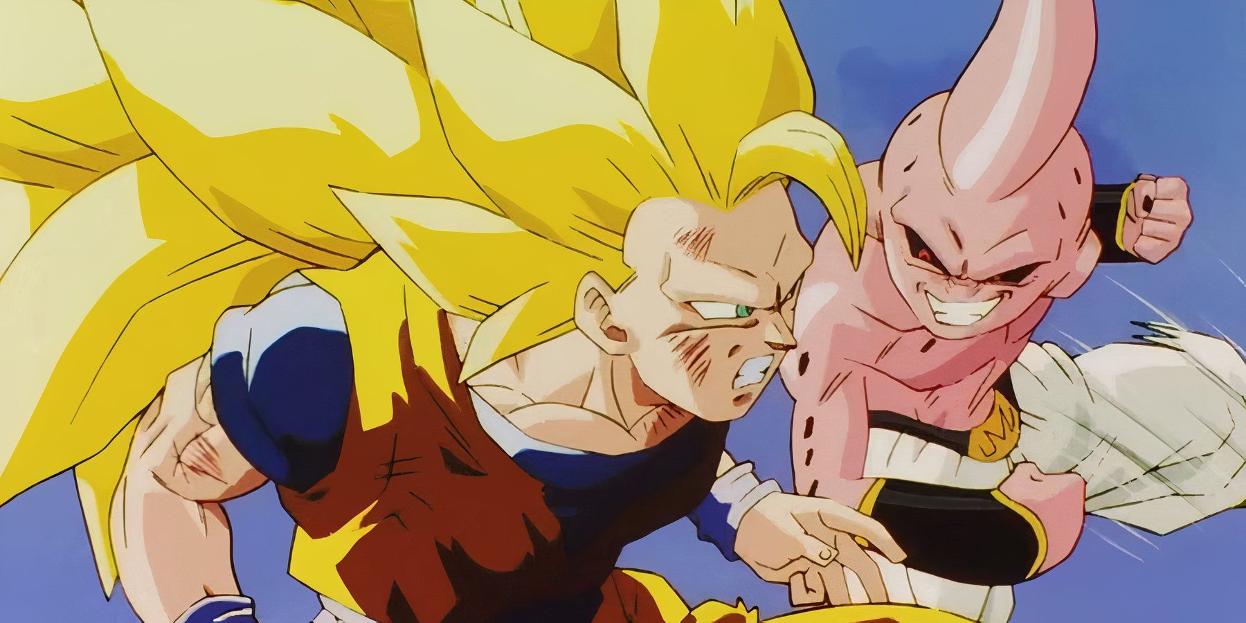 Dragon Ball - Super Saiyan 3 Goku Versus Kid Buu