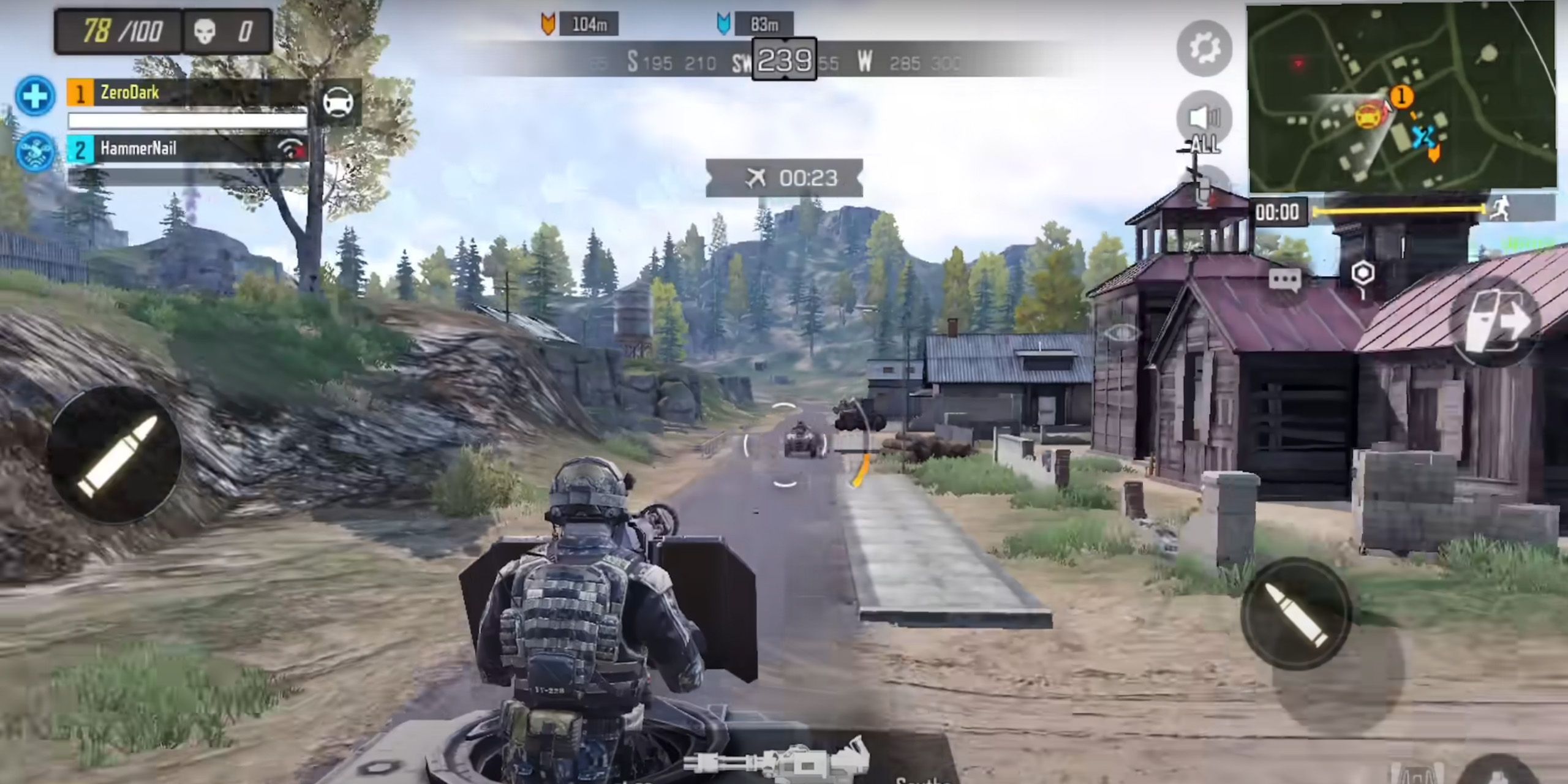 Driving a tank in Call of Duty: Mobile