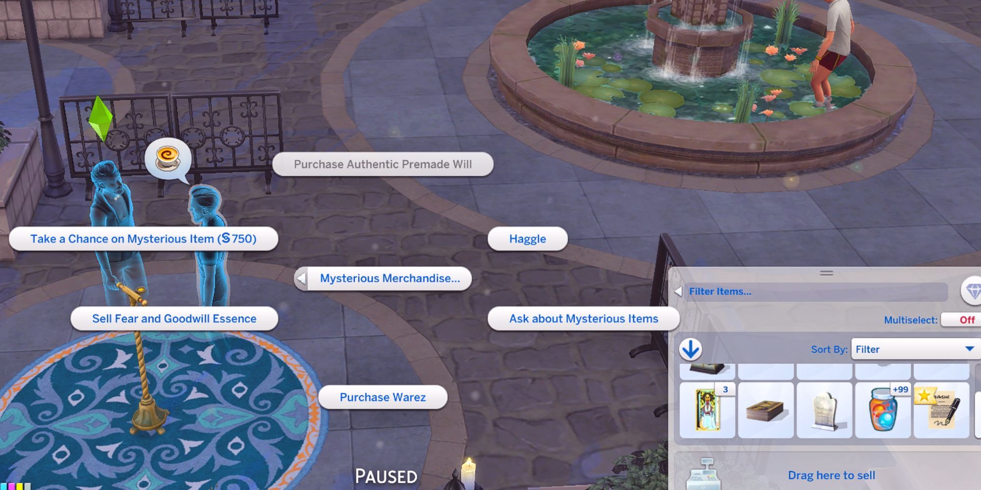 The Sims 4 Life and Death Where to find the Mysterious Merchant