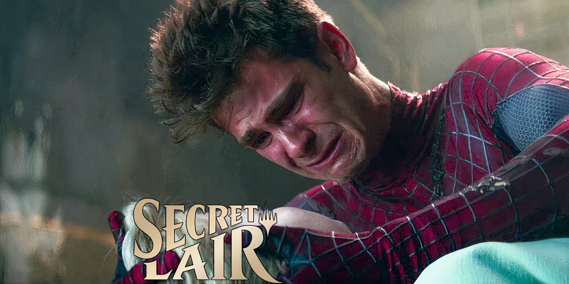 Spider-Man crying over Secret Lair.