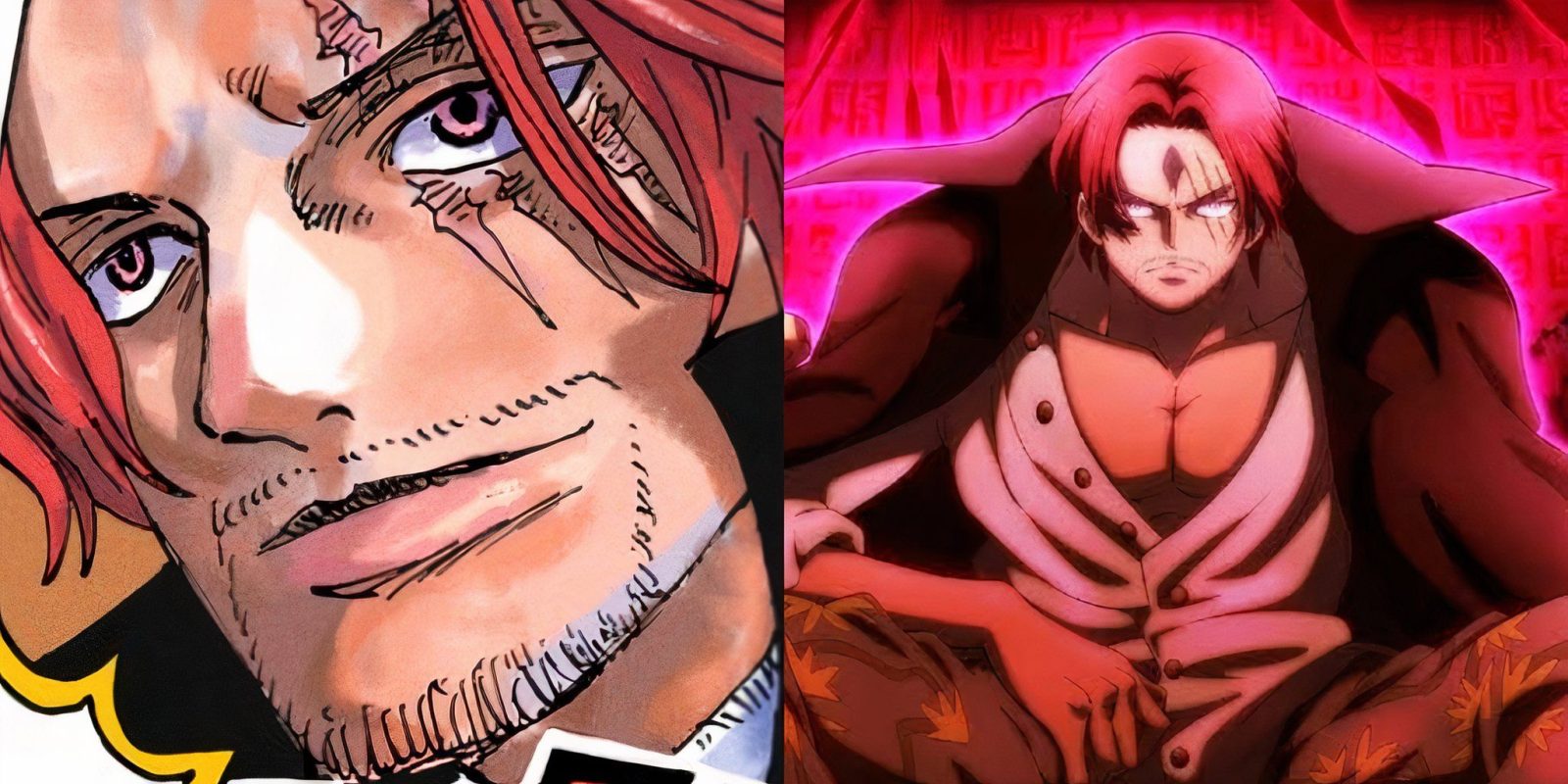 Oda Gives A Glimpse Of Shanks's Pirate King-Level Strength