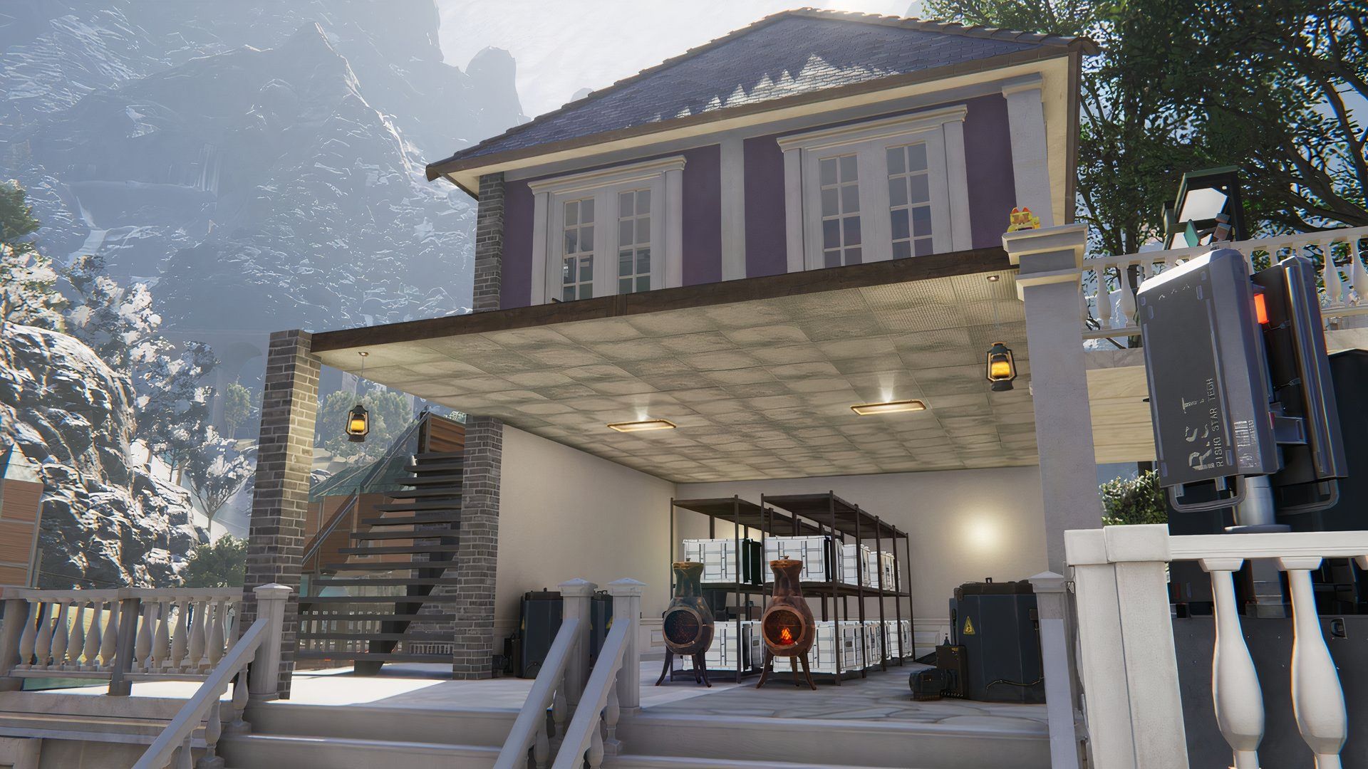 The Mountain Lake Estate Base's exterior in Once Human.