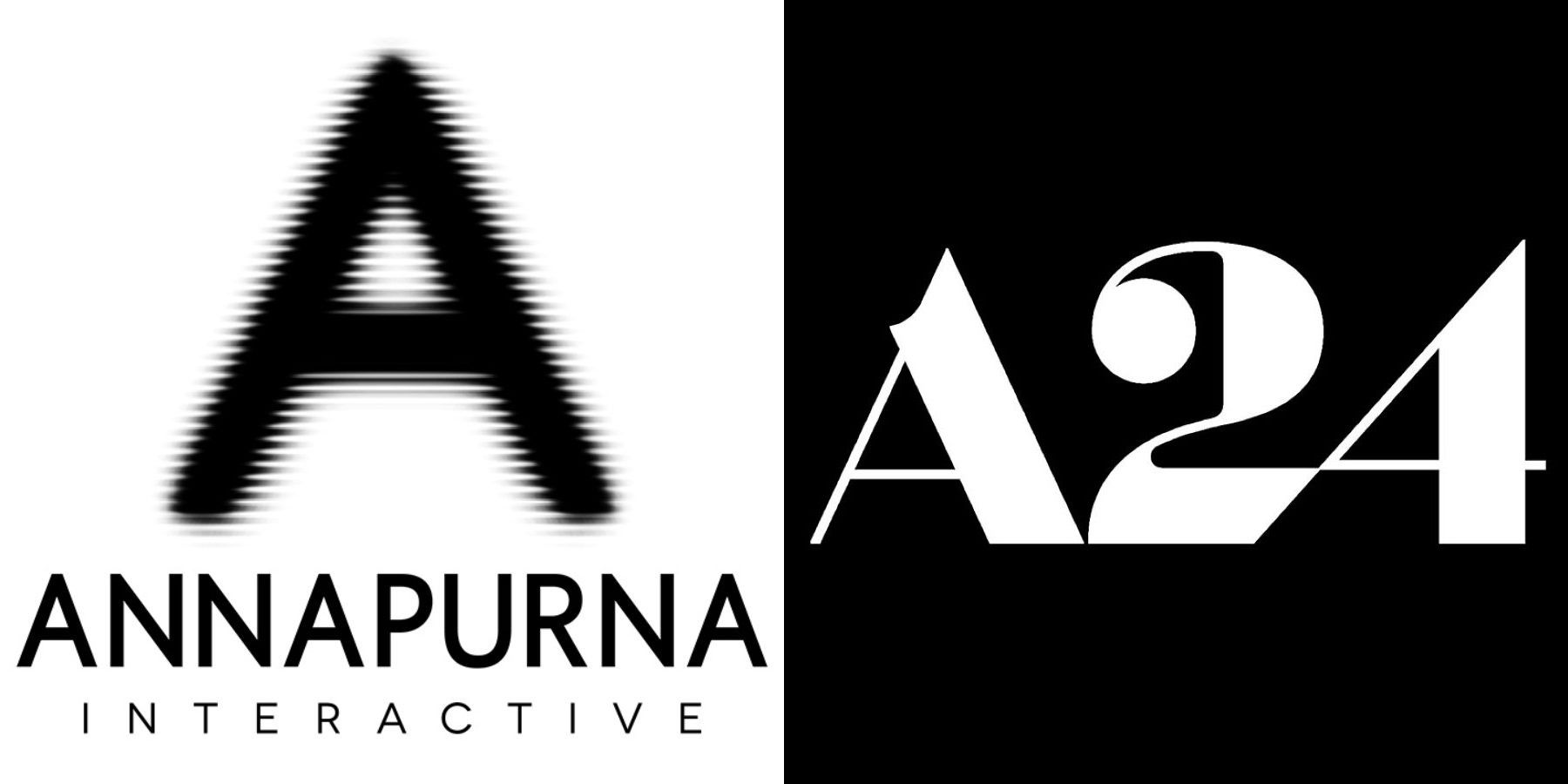 The Annapurna Interactive and A24 logos side by side