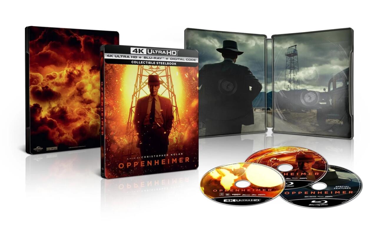 Oppenheimer 4K Blu-ray Walmart-Exclusive Steelbook Edition